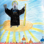 Патриарх Тихон. Рисунок Маши Тряпкиной (9 лет)